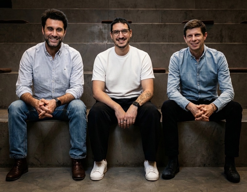 Smalk founding team — Kristofer Moisan, Antonin Lacombe and Olivier Debray